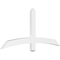 Ekena Millwork Bellingham Architectural Grade PVC Gable Bracket, 60"W x 27 1/2"H x 2"D x 4"F, 11/12 Pitch GBP060X28X0204BEL00 - alternate 1
